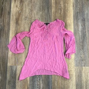 Pink tunic blouse